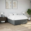 Stella Homewares Bed Frame without Mattress Dark Grey Queen Fabric