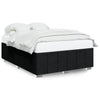 Stella Homewares Bed Frame without Mattress Black Queen Fabric