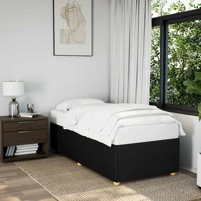 Stella Homewares Bed Frame without Mattress Black 90x190 cm Fabric
