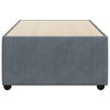 Stella Homewares Bed Frame without Mattress Dark Grey 90x190 cm Velvet