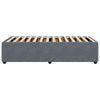 Stella Homewares Bed Frame without Mattress Dark Grey 90x190 cm Velvet