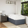Stella Homewares Bed Frame without Mattress Dark Grey 90x190 cm Velvet
