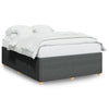 Stella Homewares Bed Frame without Mattress Dark Grey Double Fabric