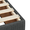 Stella Homewares Bed Frame without Mattress Dark Grey Double Fabric