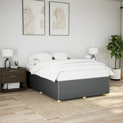 Stella Homewares Bed Frame without Mattress Dark Grey Double Fabric