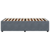 Stella Homewares Bed Frame without Mattress Dark Grey King Single Velvet