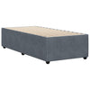Stella Homewares Bed Frame without Mattress Dark Grey King Single Velvet