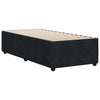 Stella Homewares Bed Frame without Mattress Black King Single Velvet