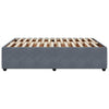 Stella Homewares Bed Frame without Mattress Dark Grey Double Velvet