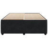Stella Homewares Bed Frame without Mattress Black Double Velvet