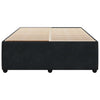 Stella Homewares Bed Frame without Mattress Black Queen Velvet