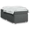 Stella Homewares Box Spring Bed with Mattress Dark Grey King Single Fabric