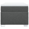 Stella Homewares Box Spring Bed with Mattress Dark Grey King Single Fabric