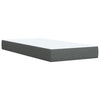 Stella Homewares Box Spring Bed with Mattress Dark Grey King Single Fabric