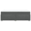 Stella Homewares Box Spring Bed with Mattress Dark Grey King Single Fabric