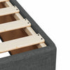 Stella Homewares Box Spring Bed with Mattress Dark Grey King Single Fabric