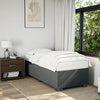 Stella Homewares Box Spring Bed with Mattress Dark Grey King Single Fabric
