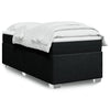 Stella Homewares Box Spring Bed with Mattress Black King Single Fabric