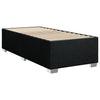Stella Homewares Box Spring Bed with Mattress Black King Single Fabric