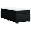 Stella Homewares Box Spring Bed with Mattress Black King Single Fabric