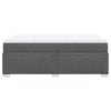 Stella Homewares Box Spring Bed with Mattress Light Grey Queen Fabric