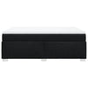Stella Homewares Box Spring Bed with Mattress Dark Grey Queen Fabric