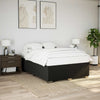 Stella Homewares Box Spring Bed with Mattress Dark Grey Queen Fabric