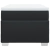 Stella Homewares Box Spring Bed with Mattress Black King Single Faux Leather