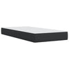 Stella Homewares Box Spring Bed with Mattress Black King Single Faux Leather
