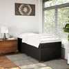 Stella Homewares Box Spring Bed with Mattress Black King Single Faux Leather