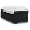Stella Homewares Box Spring Bed with Mattress Black King Single Velvet