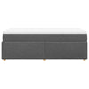 Stella Homewares Box Spring Bed with Mattress Dark Grey King Single Fabric