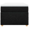 Stella Homewares Box Spring Bed with Mattress Black King Single Fabric