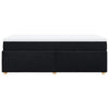 Stella Homewares Box Spring Bed with Mattress Black King Single Fabric