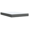 Stella Homewares Box Spring Bed with Mattress Light Grey Queen Fabric