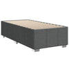 Stella Homewares Box Spring Bed with Mattress Dark Grey King Single Fabric