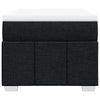 Stella Homewares Box Spring Bed with Mattress Black King Single Fabric