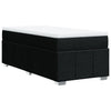 Stella Homewares Box Spring Bed with Mattress Black King Single Fabric