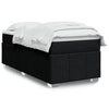 Stella Homewares Box Spring Bed with Mattress Black King Single Fabric