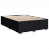 Stella Homewares Box Spring Bed with Mattress Black Queen Size Fabric