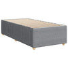 Stella Homewares Box Spring Bed with Mattress Dark Grey King Single Fabric