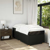 Stella Homewares Box Spring Bed with Mattress Black King Single Fabric