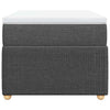 Stella Homewares Box Spring Bed with Mattress Black King Single Fabric