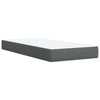 Stella Homewares Box Spring Bed with Mattress Black King Single Fabric