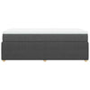Stella Homewares Box Spring Bed with Mattress Black King Single Fabric