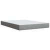 Stella Homewares Box Spring Bed with Mattress Dark Grey Queen Fabric