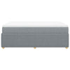 Stella Homewares Box Spring Bed with Mattress Dark Grey Queen Fabric