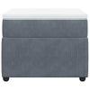 Stella Homewares Box Spring Bed with Mattress Dark Grey King Single Velvet
