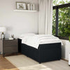 Stella Homewares Box Spring Bed with Mattress Black King Single Velvet