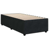 Stella Homewares Box Spring Bed with Mattress Black King Single Velvet